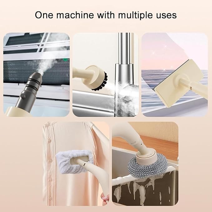 Household High-Temperature High-Pressure Steam Cleaner, 1200W Portable Handheld Steamer for Cleaning, Portable Air Conditioner Kitchen Hood Car Steam Clean Machine Floor Home Cleaning (1PC)